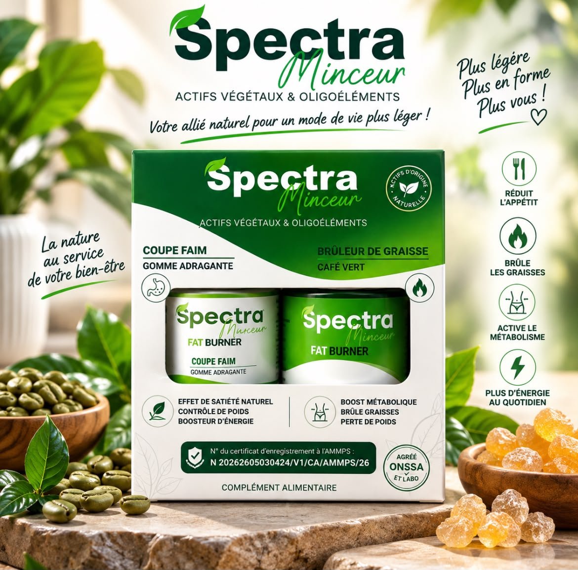 Spectra Minceur product box in a natural setting
